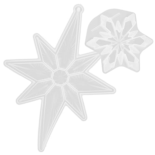 TEHAUX 2 Stück Silikonform Schneeflocke Langlebige DIY Gießform für Epoxidharz Wachs Seife Winterliche Weihnachtsdeko Einfache Handhabung Sicher und Wiederverwendbar für Bastelanfänger TEHAUX 2 Stück Silikonform Schneeflocke Langlebige DIY Gießform für Epoxidharz Wachs Seife Winterliche Weihnachtsdeko Einfache Handhabung Sicher und Wiederverwendbar für Bastelanfänger von TEHAUX