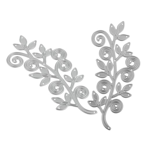 TEHAUX 2 Stück Stanzform Schnitte Blätter Schneiden basteln für bastelmaterial für bilderrahmen für Prägeschablonen DIY Bastelschablone Kohlenstoffstahl Silver TEHAUX 2 Stück Stanzform Schnitte Blätter Schneiden basteln für bastelmaterial für bilderrahmen für Prägeschablonen DIY Bastelschablone Kohlenstoffstahl Silver von TEHAUX