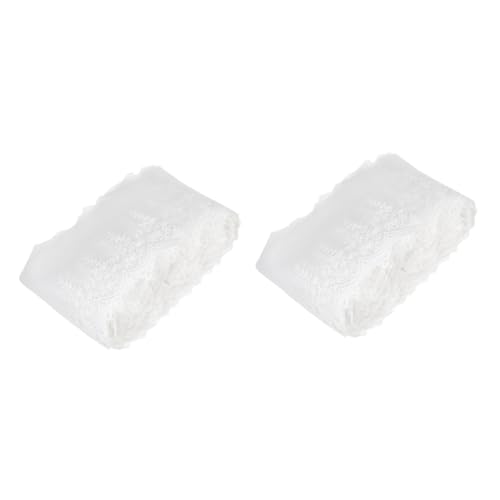 TEHAUX 2 Stück Stickerei Spitze Stoff weißes Spitzenband nähen handwerk dekoration Schnürsenkel Schleife embroidery verbandsschere fadenschere vorhänge Spitze nähen Nähmaterial Milchseide TEHAUX 2 Stück Stickerei Spitze Stoff weißes Spitzenband nähen handwerk dekoration Schnürsenkel Schleife embroidery verbandsschere fadenschere vorhänge Spitze nähen Nähmaterial Milchseide von TEHAUX