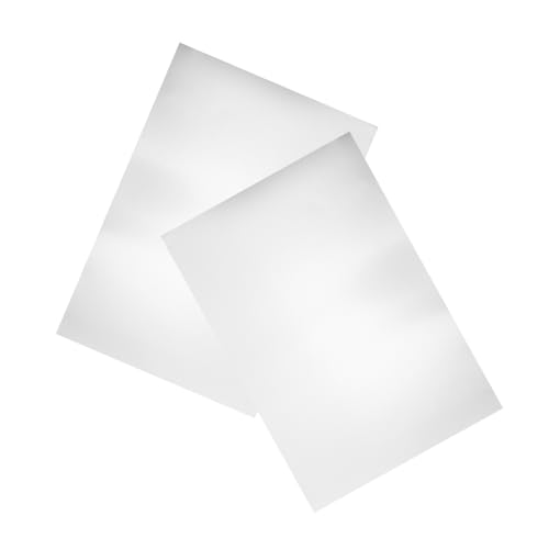 TEHAUX 2 Stück Teiliges Aluminiumblech Robuste Langlebige Metallplatte für Industrie und DIY Bastelprojekte Silberne Vielseitige Aluminiumplatte für Gravur und Beschilderung von TEHAUX