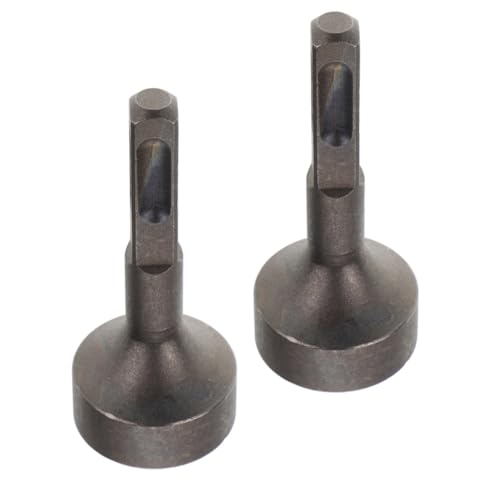 TEHAUX 2 Stück Teiliges Hammerbohrer Ersatzkopf aus Legierung Robuster Rotary Drill Bit Driver für Erdspieße Vielseitiger Elektro Pile Driving Bohrer mit Vibrationsdämpfung und Präziser von TEHAUX