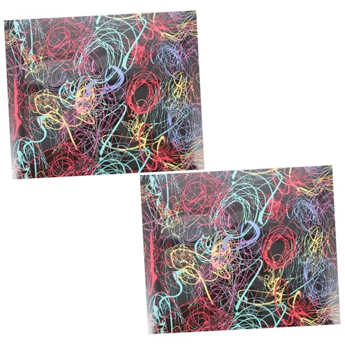 TEHAUX 2 Stück Teiliges Heat Transfer Vinyl Weiche Bügelfolie für Textilien DIY Kleidung Bedrucken Reißfestes Kleidungsstück film für Basteln und Handarbeit von TEHAUX