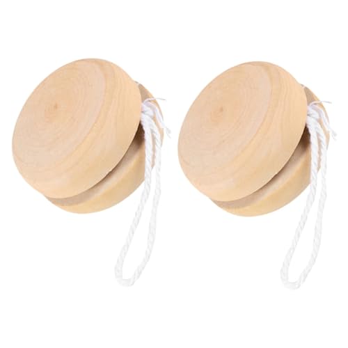 TEHAUX 2 Stück Teiliges Holz Yoyo für DIY Bastelspielzeug Graffiti Dekor Unvollendetes Holzspielzeug für Anfänger Geburtstagsfeier Partygeschenk Holzspielzeug Ball TEHAUX 2 Stück Teiliges Holz Yoyo für DIY Bastelspielzeug Graffiti Dekor Unvollendetes Holzspielzeug für Anfänger Geburtstagsfeier Partygeschenk Holzspielzeug Ball von TEHAUX