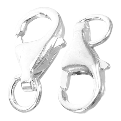 TEHAUX 2 Stück Teiliges Schmuckverschluss aus Metall Kleine Vielseitige Lobster Verschlüsse mit Sprungringen Langlebige Endverbinder für DIY Halsketten und Armbänder TEHAUX 2 Stück Teiliges Schmuckverschluss aus Metall Kleine Vielseitige Lobster Verschlüsse mit Sprungringen Langlebige Endverbinder für DIY Halsketten und Armbänder von TEHAUX