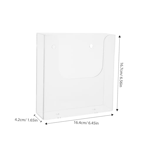 TEHAUX 2 Stück Transparenter Wand Organizer Dokumentenhalter aus Hochwertigem Kunststoff Stapelbarer Büroregal Ordner für Zeitschriften Akten und Prospekte Praktischer Wandbehälter für TEHAUX 2 Stück Transparenter Wand Organizer Dokumentenhalter aus Hochwertigem Kunststoff Stapelbarer Büroregal Ordner für Zeitschriften Akten und Prospekte Praktischer Wandbehälter für von TEHAUX