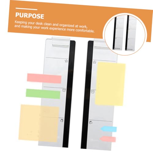 TEHAUX 2 Stück Transparentes Memo boards für Computerbildschirm Selbstklebende Notiztafeln Praktische Haftnotizhalter Multifunktionale Nachrichten boards für Büro und Zuhause TEHAUX 2 Stück Transparentes Memo boards für Computerbildschirm Selbstklebende Notiztafeln Praktische Haftnotizhalter Multifunktionale Nachrichten boards für Büro und Zuhause von TEHAUX
