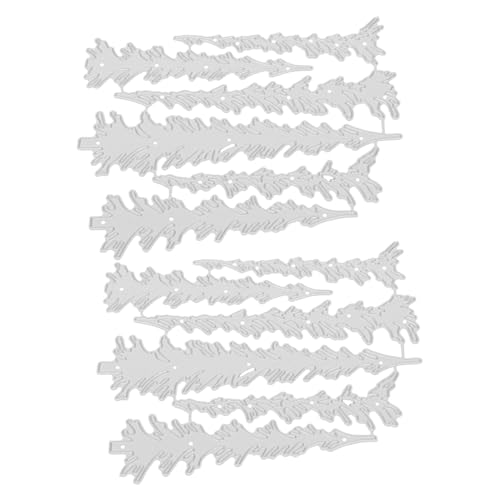 TEHAUX 2 Stück Weihnachtsbaumform Prägeschablonen Schablonen Weihnachtsschnittschablonen Metallschneideschablone die Vorlagen Stanzformen aus Metall Kohlenstoffstahl Silber TEHAUX 2 Stück Weihnachtsbaumform Prägeschablonen Schablonen Weihnachtsschnittschablonen Metallschneideschablone die Vorlagen Stanzformen aus Metall Kohlenstoffstahl Silber von TEHAUX