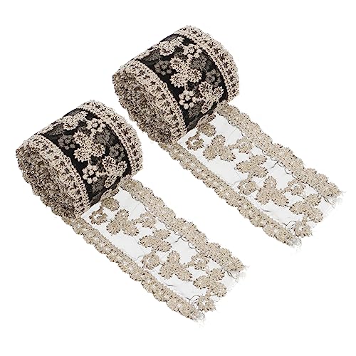 TEHAUX 2 Stücke DIY Satinband Dekoration für Hochzeiten Partys und Bastelprojekte Schwarze Spitzenborte für Haarschmuck Geschenkverpackung und Handarbeiten TEHAUX 2 Stücke DIY Satinband Dekoration für Hochzeiten Partys und Bastelprojekte Schwarze Spitzenborte für Haarschmuck Geschenkverpackung und Handarbeiten von TEHAUX