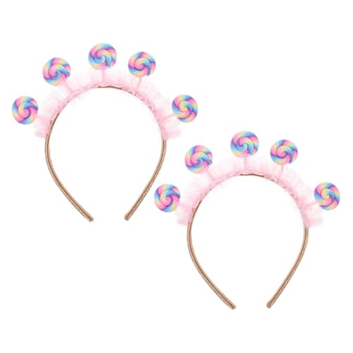 TEHAUX 2 Stücke Lollipop Stirnband Kunststoff Kostüm Headwear Für Mädchen Floral Cartoon Geburtstag Party Haar Zubehör Stirnband Foto Requisiten Party Kopfschmuck TEHAUX 2 Stücke Lollipop Stirnband Kunststoff Kostüm Headwear Für Mädchen Floral Cartoon Geburtstag Party Haar Zubehör Stirnband Foto Requisiten Party Kopfschmuck von TEHAUX