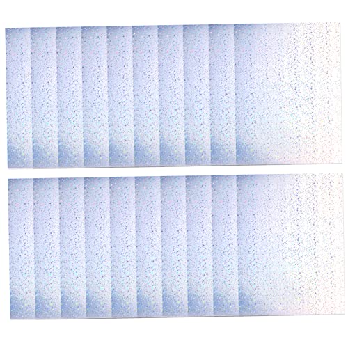 TEHAUX 20 Blatt Blatt -aufkleber Aufkleberdruckerpapier Druckbar Glänzend Scrapbook-aufkleber Holografisches Papier Aufkleberpapier Drucken Farbig Etikettendruckerpapier Für von TEHAUX