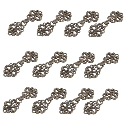 TEHAUX 20 Paare Chinesische Knoten Froschknöpfe Metallverschluss für Kleidung Langlebige DIY Näh Accessoires Sicherer Verschluss Traditionelle Knöpfe für Cheongsam Hanfu Vielseitige TEHAUX 20 Paare Chinesische Knoten Froschknöpfe Metallverschluss für Kleidung Langlebige DIY Näh Accessoires Sicherer Verschluss Traditionelle Knöpfe für Cheongsam Hanfu Vielseitige von TEHAUX