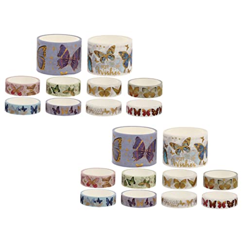 TEHAUX 20 Rollen Heißpräge-washi-tape Reparaturband Aus Segeltuch Scrapbooking-klebeband Planer-aufkleber Alte Aufkleber Durchsichtiges Klebeband Sammelalbum Liefert Japanisches Papier TEHAUX 20 Rollen Heißpräge-washi-tape Reparaturband Aus Segeltuch Scrapbooking-klebeband Planer-aufkleber Alte Aufkleber Durchsichtiges Klebeband Sammelalbum Liefert Japanisches Papier von TEHAUX