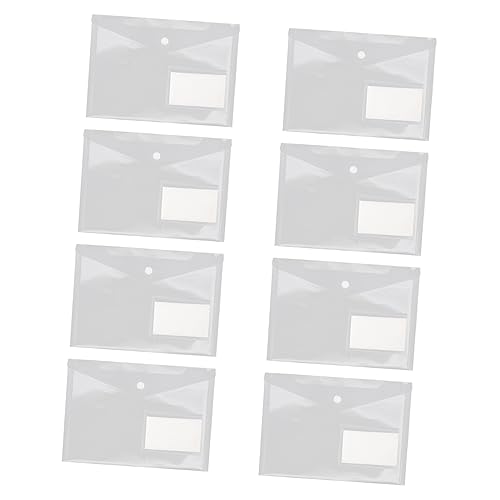 TEHAUX 20 Stück Aktentasche mit Knöpfen ordner sandwichtüte Belegtaschen bürozubehör bürobedarf für dokumentieren Unterlagen Knopf Datei A5 Aktentasche Dokumentenspeicher-Organizer pp von TEHAUX