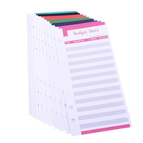 TEHAUX 20 Stück Budgetkarten für Persönliche Nutzung Farbige Budgetplaner Papiere mit Löchern zur Einfachen Organisation für Haushaltsbuchführung und Geldmanagement TEHAUX 20 Stück Budgetkarten für Persönliche Nutzung Farbige Budgetplaner Papiere mit Löchern zur Einfachen Organisation für Haushaltsbuchführung und Geldmanagement von TEHAUX