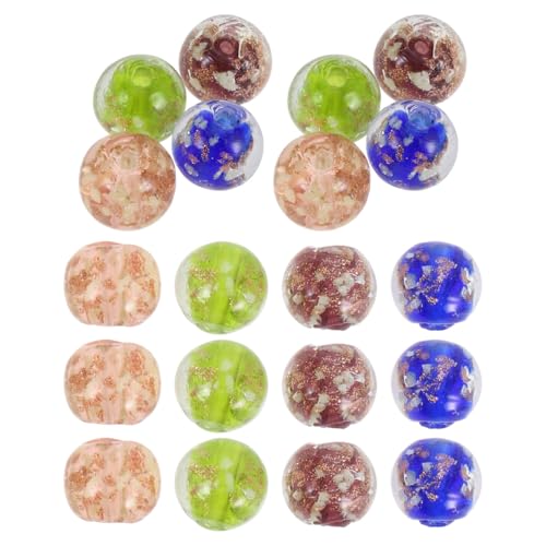 TEHAUX 20 Stück Fluoreszierende Glasperlen, 10mm Lose Runde Perlen Leuchtende Glasperlen Großes Loch Charms, für Schmuck Handwerk Machen Gemischte Farben TEHAUX 20 Stück Fluoreszierende Glasperlen, 10mm Lose Runde Perlen Leuchtende Glasperlen Großes Loch Charms, für Schmuck Handwerk Machen Gemischte Farben von TEHAUX