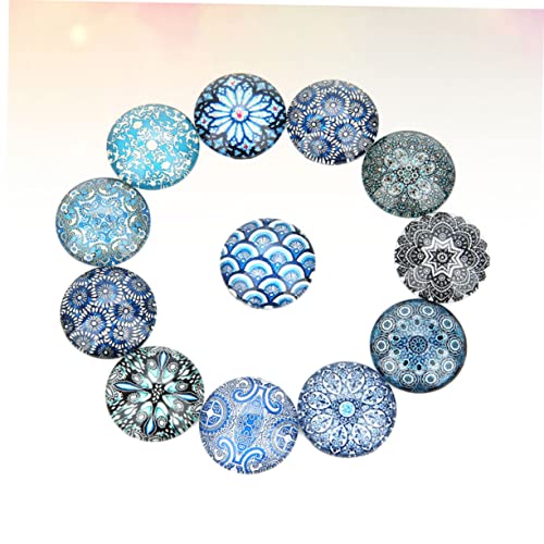 TEHAUX 20 Stück Glasringfleck Herstellung Blau runden Reiz Lünette Schmuckzubehör Flecken Schmuckmaterial selber machen Edelsteine Glasaufkleber runder Cabochon aus Glas TEHAUX 20 Stück Glasringfleck Herstellung Blau runden Reiz Lünette Schmuckzubehör Flecken Schmuckmaterial selber machen Edelsteine Glasaufkleber runder Cabochon aus Glas von TEHAUX
