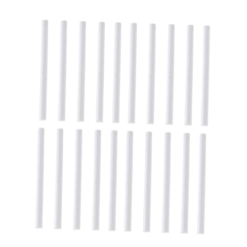 TEHAUX 20 Stück Heißklebepistole Klebesticks Weiß Bunte Schmelzklebestreifen Langlebige Geruchsfreie Klebestifte Flexibel Haftend für DIY Handwerk Reparaturen Basteln Einsetzbar von TEHAUX