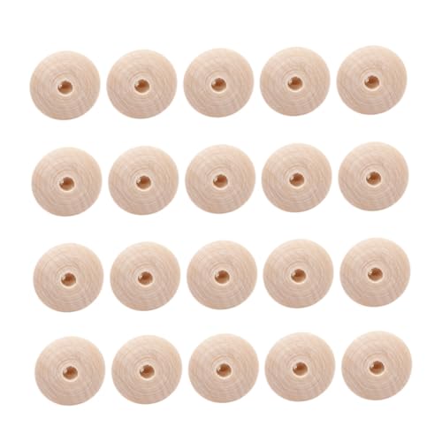 TEHAUX 20 Stück Holzperlen Unvollendete Schmuckperlen Holz für Diy Bastelprojekte Leicht Langlebig Auffädeln für Armbänder Ketten und Mehr TEHAUX 20 Stück Holzperlen Unvollendete Schmuckperlen Holz für Diy Bastelprojekte Leicht Langlebig Auffädeln für Armbänder Ketten und Mehr von TEHAUX