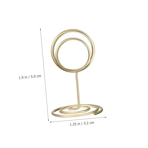 TEHAUX 20 Stück Mini Goldfarbene Tischkartenhalter Spiralfuß Stabil Memo Karten Ständer für Hochzeit Party Dekoration Tischkarten Platzkartenhalter Gästekartenhalter TEHAUX 20 Stück Mini Goldfarbene Tischkartenhalter Spiralfuß Stabil Memo Karten Ständer für Hochzeit Party Dekoration Tischkarten Platzkartenhalter Gästekartenhalter von TEHAUX