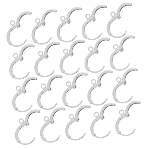 TEHAUX 20 Stück Ohrclips Ohrschnallen Ohrringe Ohrringhaken Zur Schmuckherstellung Große Mengen Ohrringherstellung Zubehör DIY Ohrschmuckherstellung Offene Ohrringhaken DIY von TEHAUX