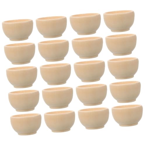 TEHAUX 20 Stück Teiliges DIY Holzschalen Kleine Natürliche Holzschalen zum Bemalen Kreative Holzdekoration für Bastelprojekte Montessori Lernspielzeug Vielseitige Heimdeko TEHAUX 20 Stück Teiliges DIY Holzschalen Kleine Natürliche Holzschalen zum Bemalen Kreative Holzdekoration für Bastelprojekte Montessori Lernspielzeug Vielseitige Heimdeko von TEHAUX