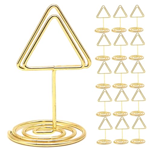 TEHAUX 20 Stück Teiliges Goldene Dreieckige Metall Memo und Kartenhalter Stabile Tischaufsteller für Hochzeiten Partys Restaurant Menüs und Buffetbeschriftungen Vielseitige und TEHAUX 20 Stück Teiliges Goldene Dreieckige Metall Memo und Kartenhalter Stabile Tischaufsteller für Hochzeiten Partys Restaurant Menüs und Buffetbeschriftungen Vielseitige und von TEHAUX