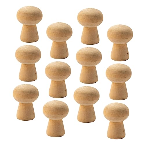 TEHAUX 20 Stück Teiliges Holz Mushroom Köpfe Dekorationen für DIY Malerei und Graffiti für Kreative Kinderprojekte und Rustikale Holzgestaltung TEHAUX 20 Stück Teiliges Holz Mushroom Köpfe Dekorationen für DIY Malerei und Graffiti für Kreative Kinderprojekte und Rustikale Holzgestaltung von TEHAUX