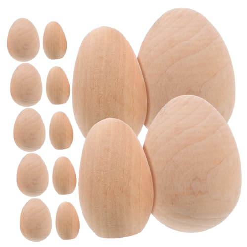 TEHAUX 20 Stück Teiliges Holz-eier Bemalen Natürliche Robuste Ostereier-deko für DIY Bastelprojekte und Familienfeiern Realistische Nachbildung Unbemalt für Osterfest und Handarbeit TEHAUX 20 Stück Teiliges Holz-eier Bemalen Natürliche Robuste Ostereier-deko für DIY Bastelprojekte und Familienfeiern Realistische Nachbildung Unbemalt für Osterfest und Handarbeit von TEHAUX
