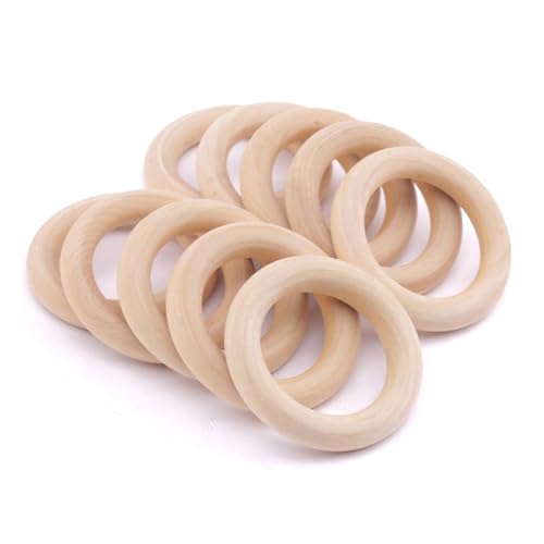 TEHAUX 20 Stück Teiliges Holzringe zum Basteln Langlebige Hängende Holzanhänger Glatte Oberfläche Vielseitig für DIY Schmuck Federkranz Weihnachtskranz Kreative Holzdeko TEHAUX 20 Stück Teiliges Holzringe zum Basteln Langlebige Hängende Holzanhänger Glatte Oberfläche Vielseitig für DIY Schmuck Federkranz Weihnachtskranz Kreative Holzdeko von TEHAUX