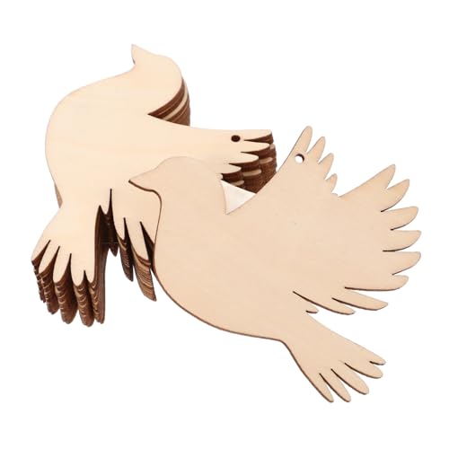 TEHAUX 20 Stück Teiliges Holzvogel mit Vorgebohrten Löchern und Hanfseil Unbemalte Taubenanhänger für DIY Bastelprojekte Hängende Vogelornamente für Hochzeit Geburtstag und TEHAUX 20 Stück Teiliges Holzvogel mit Vorgebohrten Löchern und Hanfseil Unbemalte Taubenanhänger für DIY Bastelprojekte Hängende Vogelornamente für Hochzeit Geburtstag und von TEHAUX