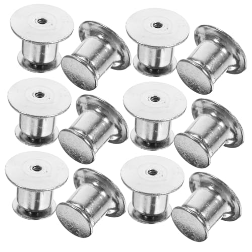 TEHAUX 20 Stück Teiliges Metall Locking Pin Back Verschlüsse Robuste Metallkappen für Anstecknadeln Namensschilder Taschen Hüte und Abzeichen Einfach zu Befestigen ca Zufällige Farbe von TEHAUX