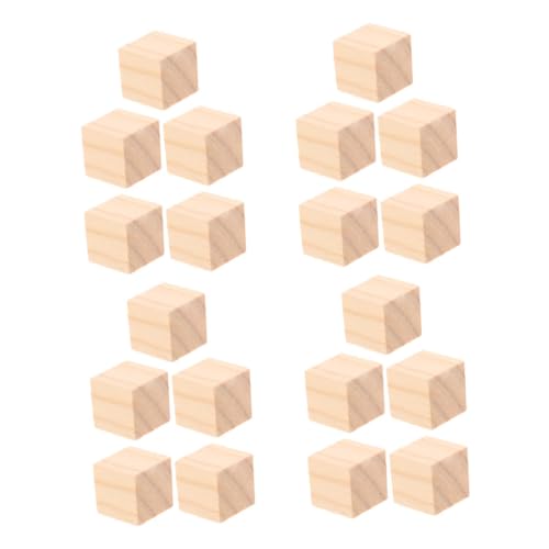 TEHAUX 20 Stück Teiliges Naturbelassene Holz-würfel Unbehandelte Quadratblöcke für DIY Basteln Montessori Lernspielzeug Stapelbare Holzklötze für Kreative Bildungsprojekte TEHAUX 20 Stück Teiliges Naturbelassene Holz-würfel Unbehandelte Quadratblöcke für DIY Basteln Montessori Lernspielzeug Stapelbare Holzklötze für Kreative Bildungsprojekte von TEHAUX