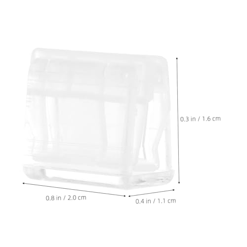 TEHAUX 20 Stück Transparente Büroklammern Schiebeclips aus Kunststoff Kleine Binder Clips für Dokumentenorganisation Büro Schule Zuhause Effiziente Papierablage TEHAUX 20 Stück Transparente Büroklammern Schiebeclips aus Kunststoff Kleine Binder Clips für Dokumentenorganisation Büro Schule Zuhause Effiziente Papierablage von TEHAUX