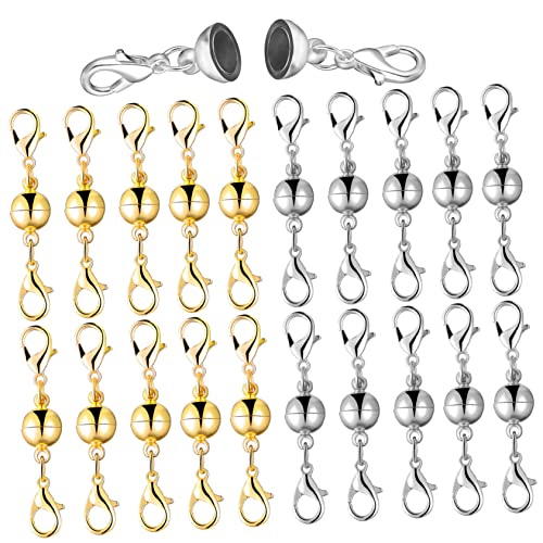 TEHAUX 20 Stück Verbindungsschnalle Armband -Making -Kit Multi-Halskettenverschluss Ringe verlängerung für armband schmuckwerkzeuge Magnetverschlüsse für Halsketten Schmuckzubehör Kupfer von TEHAUX