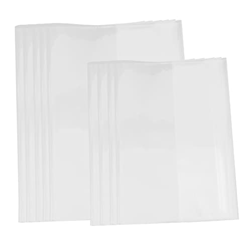 TEHAUX 20 Stück Verpackungsfolie für Lehrbücher buchschutzfolie Buchdeckel klar Ärmel Buchcover Buchhüllen für Taschenbücher Beschützer Schutzhülle für Buch Lehrbuchumschlag Plastik TEHAUX 20 Stück Verpackungsfolie für Lehrbücher buchschutzfolie Buchdeckel klar Ärmel Buchcover Buchhüllen für Taschenbücher Beschützer Schutzhülle für Buch Lehrbuchumschlag Plastik von TEHAUX