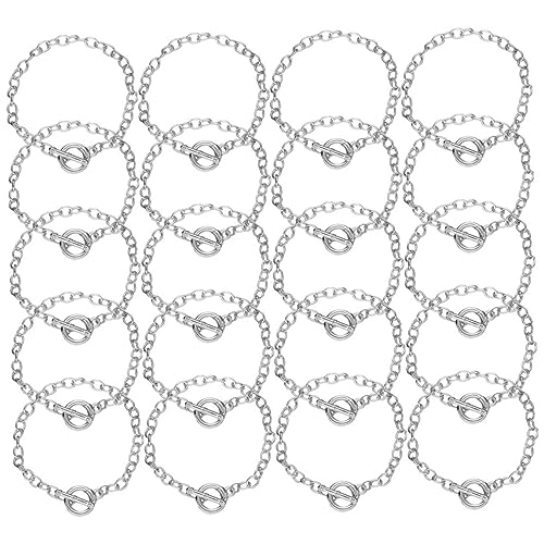 TEHAUX 20 Stück Verschluss Armband Kette Diy Schmuck Armbänder Charme Armbänder Masse Schmuckzubehör Armband-anhänger Schmuck Diy Zubehör Charm-armband-charms Legierung Silver TEHAUX 20 Stück Verschluss Armband Kette Diy Schmuck Armbänder Charme Armbänder Masse Schmuckzubehör Armband-anhänger Schmuck Diy Zubehör Charm-armband-charms Legierung Silver von TEHAUX