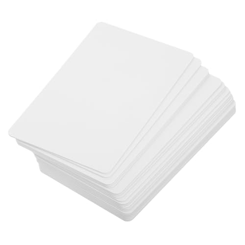 TEHAUX 20 Stück Weiße Pvc-karten Beidseitig Bedruckbar Wasserfeste Blanko Ausweiskarten Kompatibel mit Tintenstrahldruckern Unmittelbare Druckfunktion für Studenten Kredit Zugangskarten von TEHAUX