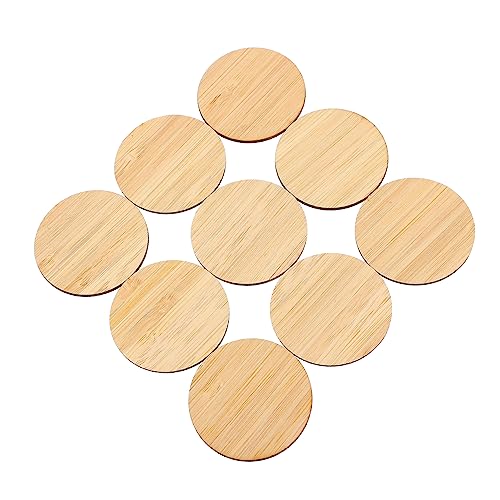 TEHAUX 20 Stück runde leere Bambusscheibe Kreis für Holz TEHAUX 20 Stück runde leere Bambusscheibe Kreis für Holz von TEHAUX