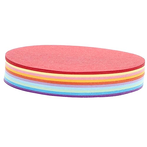 TEHAUX 200 Stück Bunte Papierblumenkugeln Runde Ausschnitte Farbig Dickeres Faltpapier Bastelkreise Buntes Handwerk Teenager Bastelt Papier Zartes Malpapier Teenager-malpapier Colorful von TEHAUX