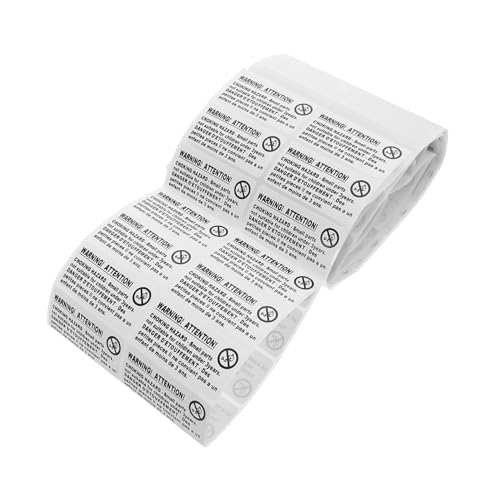 TEHAUX 200 Stück Kleine Selbstklebende Warnhinweise gegen Erstickungsgefahr für Jahren Sichtbare Sicherheitsaufkleber zum Schutz vor Verschlucken Einfache Anwendung und Verpackungen TEHAUX 200 Stück Kleine Selbstklebende Warnhinweise gegen Erstickungsgefahr für Jahren Sichtbare Sicherheitsaufkleber zum Schutz vor Verschlucken Einfache Anwendung und Verpackungen von TEHAUX