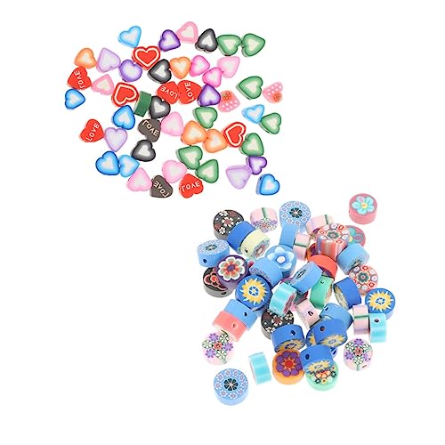 TEHAUX 200 Stück Schmust kettenanhänger basteln wohnaccessoires polymer clay material Decorative charms Mini Hole Tonscheibe Charme runde und herzförmige Perlen Polymer-Ton TEHAUX 200 Stück Schmust kettenanhänger basteln wohnaccessoires polymer clay material Decorative charms Mini Hole Tonscheibe Charme runde und herzförmige Perlen Polymer-Ton von TEHAUX