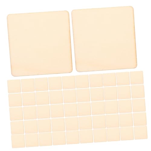 TEHAUX 200 Stück Unbehandelte Holzquadrate Natürliche Holzteile Blanko für DIY Bastelarbeiten Malerei Gravur Dekoration Holzscheiben TEHAUX 200 Stück Unbehandelte Holzquadrate Natürliche Holzteile Blanko für DIY Bastelarbeiten Malerei Gravur Dekoration Holzscheiben von TEHAUX