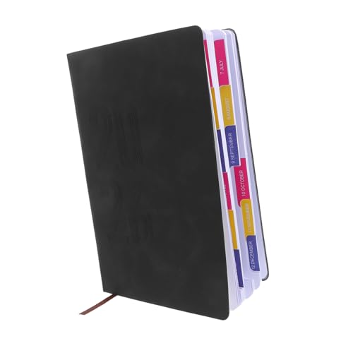 TEHAUX 2026 Planer Tagesplaner Notizbuch Wöchentlich Monatlich Planer Gewohnheitstracker Notizbuch Terminkalender Softcover Pu Notizblock A5 von TEHAUX