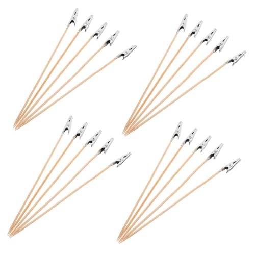 TEHAUX 20Stücke Alligator Clips Malvorlagen Kartenhalter für Modellbau und DIY Leicht Tragbar und Stabil Halten von Modellen Beim Malen und Basteln von TEHAUX