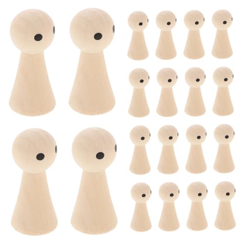TEHAUX 20Stücke Unvollendete Holzpuppen Für DIY Projekte Dekoration Gestalten Holzfiguren Für Erwachsene Naturholz TEHAUX 20Stücke Unvollendete Holzpuppen Für DIY Projekte Dekoration Gestalten Holzfiguren Für Erwachsene Naturholz von TEHAUX
