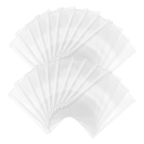 TEHAUX 20pcs A4 Dokumentordner Einsätze Klare Plastikbindemeldärmel Losen Blattbindemittel Taschen Für Rezepte Fotos Zertifikate Kassen von TEHAUX