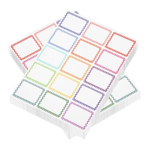 TEHAUX 23 Blatt Teilig Selbstklebende Namensetiketten Wasserfest Beschriftbar Klassifizierungsaufkleber für Haushalt Büro Schule Multifunktionale Blanko Label Sticker TEHAUX 23 Blatt Teilig Selbstklebende Namensetiketten Wasserfest Beschriftbar Klassifizierungsaufkleber für Haushalt Büro Schule Multifunktionale Blanko Label Sticker von TEHAUX