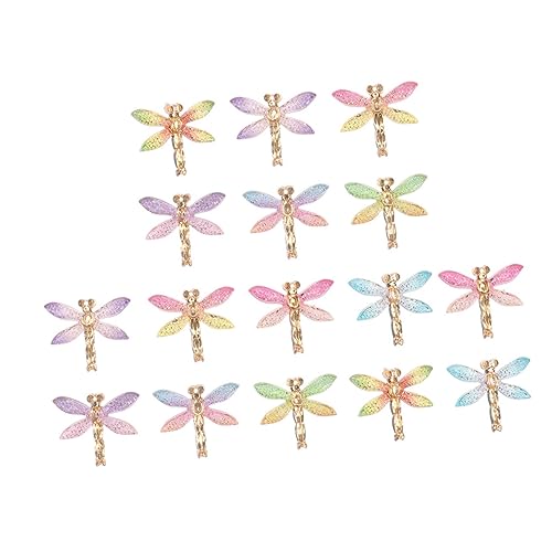 TEHAUX 24 Stück Buntes Libellenzubehör Flügel Schmuck Fliegen Gefälscht Reiz Clip Libellen- Herstellung Armband-anhänger Ohrringanhänger Selber Machen Ohrringzubehör Acryl Colorful TEHAUX 24 Stück Buntes Libellenzubehör Flügel Schmuck Fliegen Gefälscht Reiz Clip Libellen- Herstellung Armband-anhänger Ohrringanhänger Selber Machen Ohrringzubehör Acryl Colorful von TEHAUX