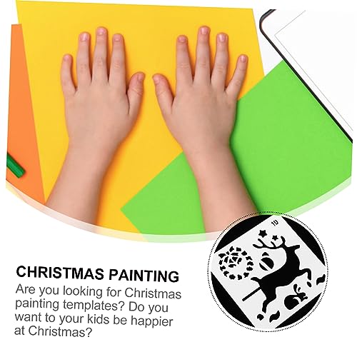 TEHAUX 24 Stück Teiliges Weihnachts Malschablonen Wiederverwendbare Diy Zeichenschablonen Vielseitig für Bastelarbeiten Scrapbooking Stoffbemalung und Wanddekoration Langlebig und TEHAUX 24 Stück Teiliges Weihnachts Malschablonen Wiederverwendbare Diy Zeichenschablonen Vielseitig für Bastelarbeiten Scrapbooking Stoffbemalung und Wanddekoration Langlebig und von TEHAUX