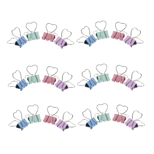 TEHAUX 24 Stück Teiliges herzförmiger Metall Büroklammern Langlebige Organizer Clips für Dokumente Notizen und Scrapbooking Vielseitig für Schule Büro und Zuhause Praktisch und Tragbar TEHAUX 24 Stück Teiliges herzförmiger Metall Büroklammern Langlebige Organizer Clips für Dokumente Notizen und Scrapbooking Vielseitig für Schule Büro und Zuhause Praktisch und Tragbar von TEHAUX